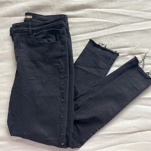 Levis black jeans with side appliqué